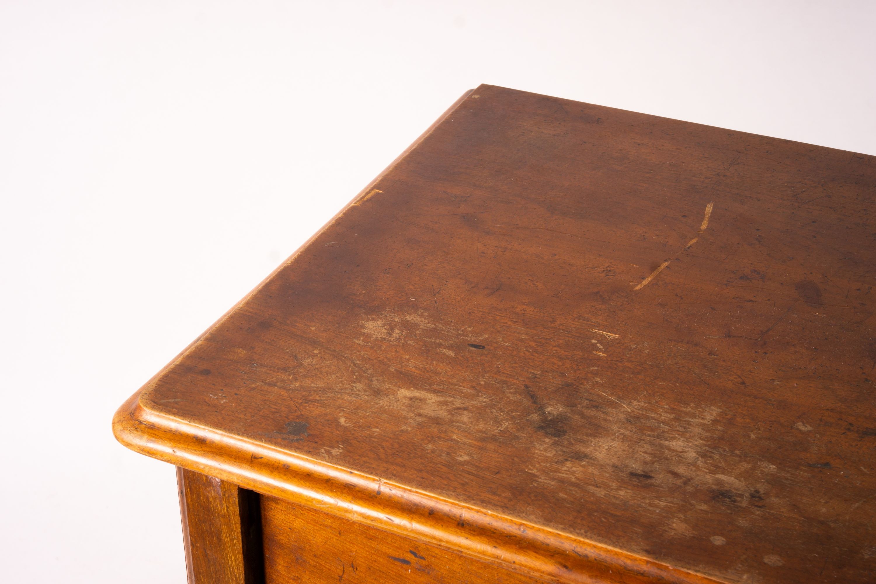 A pair of Victorian walnut chests, width 102cm, depth 49cm, height 99cm